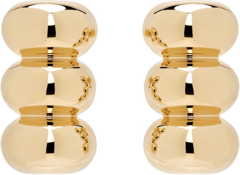 Øreringe Alaïa ALAÏA Gold-Tone Bumper Earrings Gul | AA2B179LA006