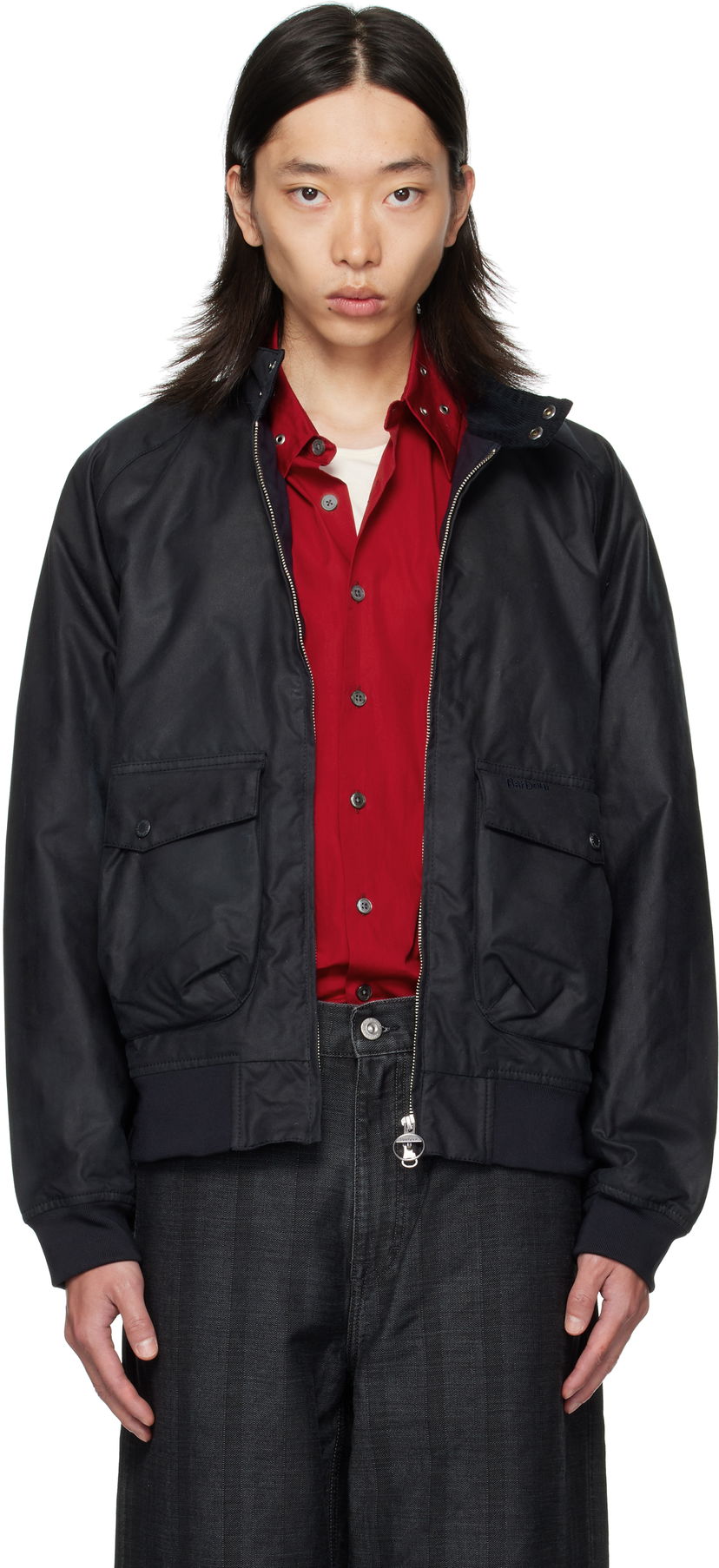 Jakke Barbour Barbour Modern Royston Waxed Jacket Sort | MWX2485NY92