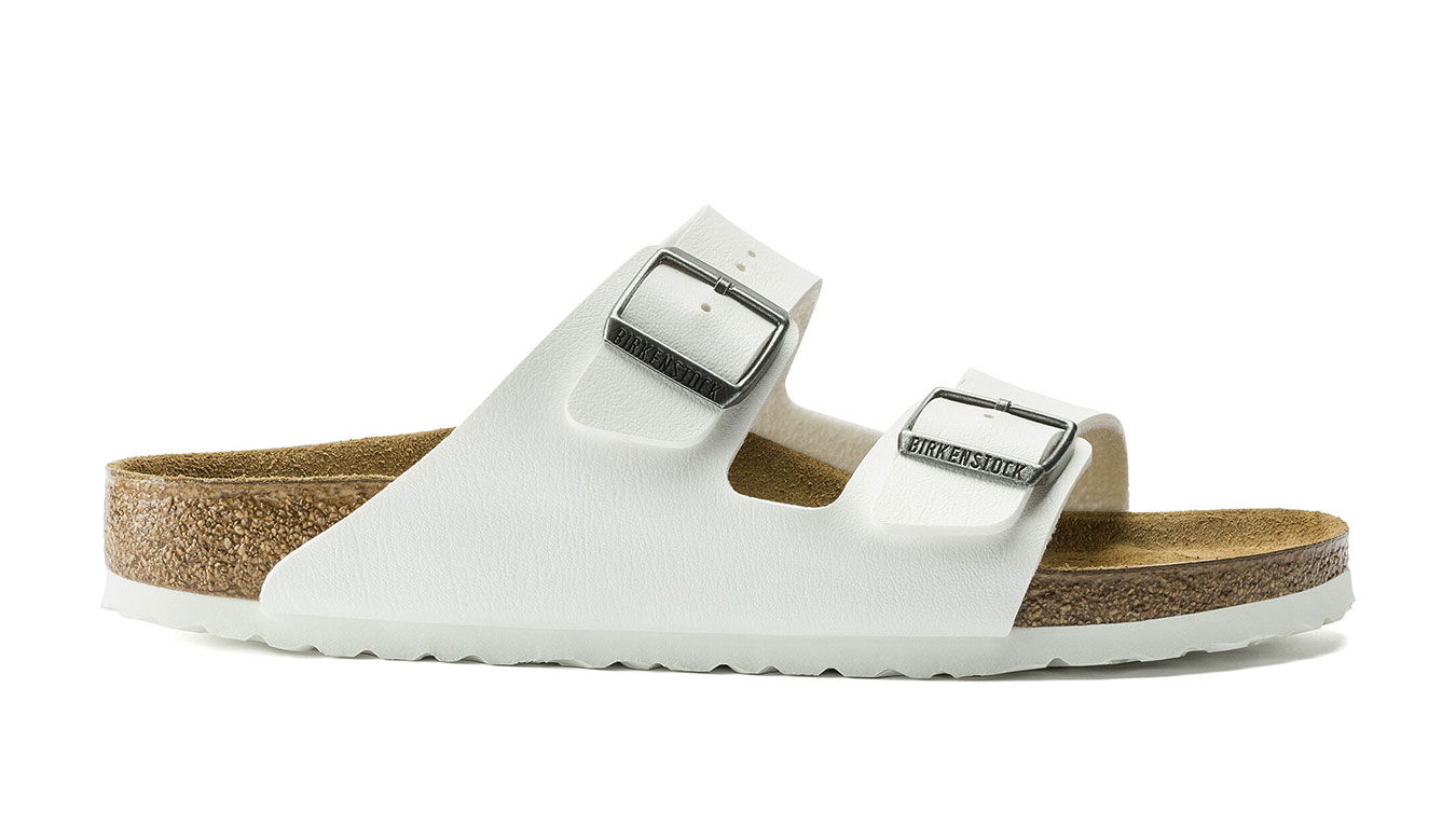 Sneakers og sko Birkenstock Arizona Birko-Flor White Regular Fit Hvid | 0552681, 0