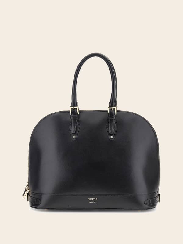 Håndtaske GUESS Adele Genuine Leather Handbag Sort | HWADLLL4138, 0
