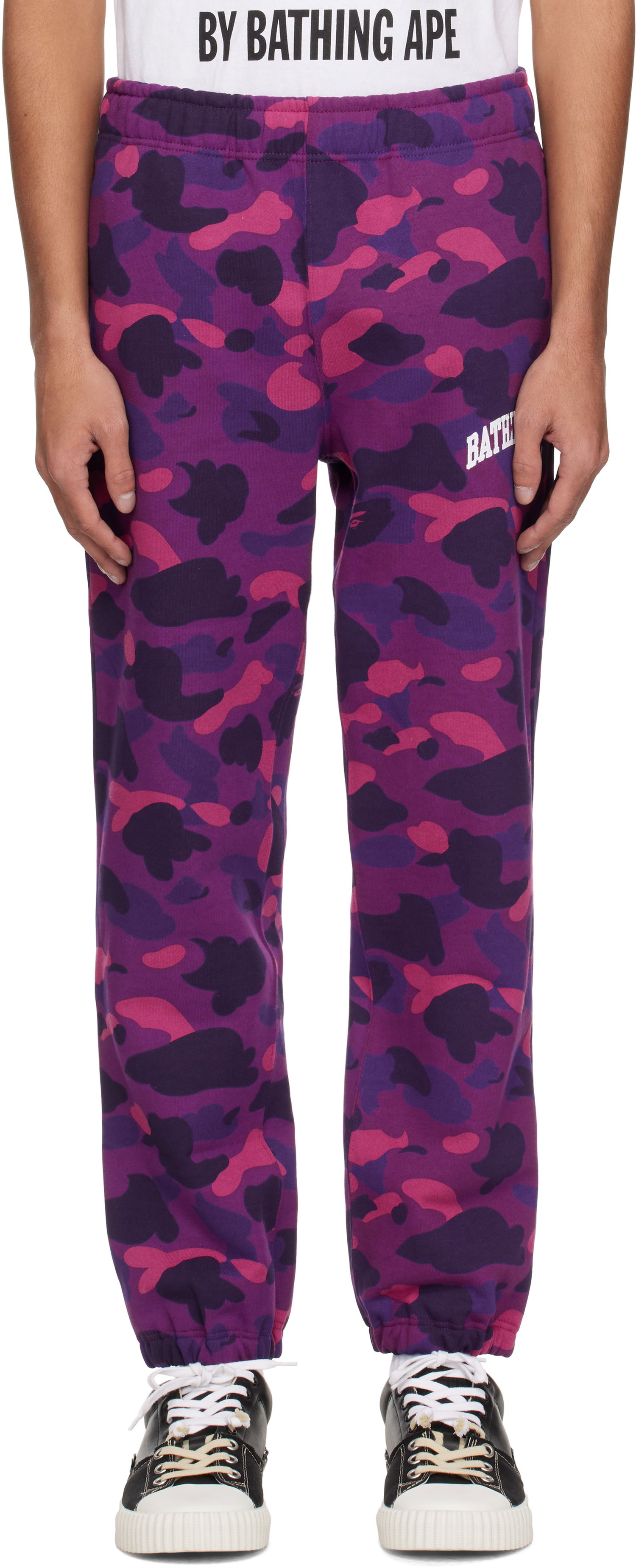 Joggingbukser BAPE BAPE Camo Sweatpants Lilla | 001PTK801009M, 0