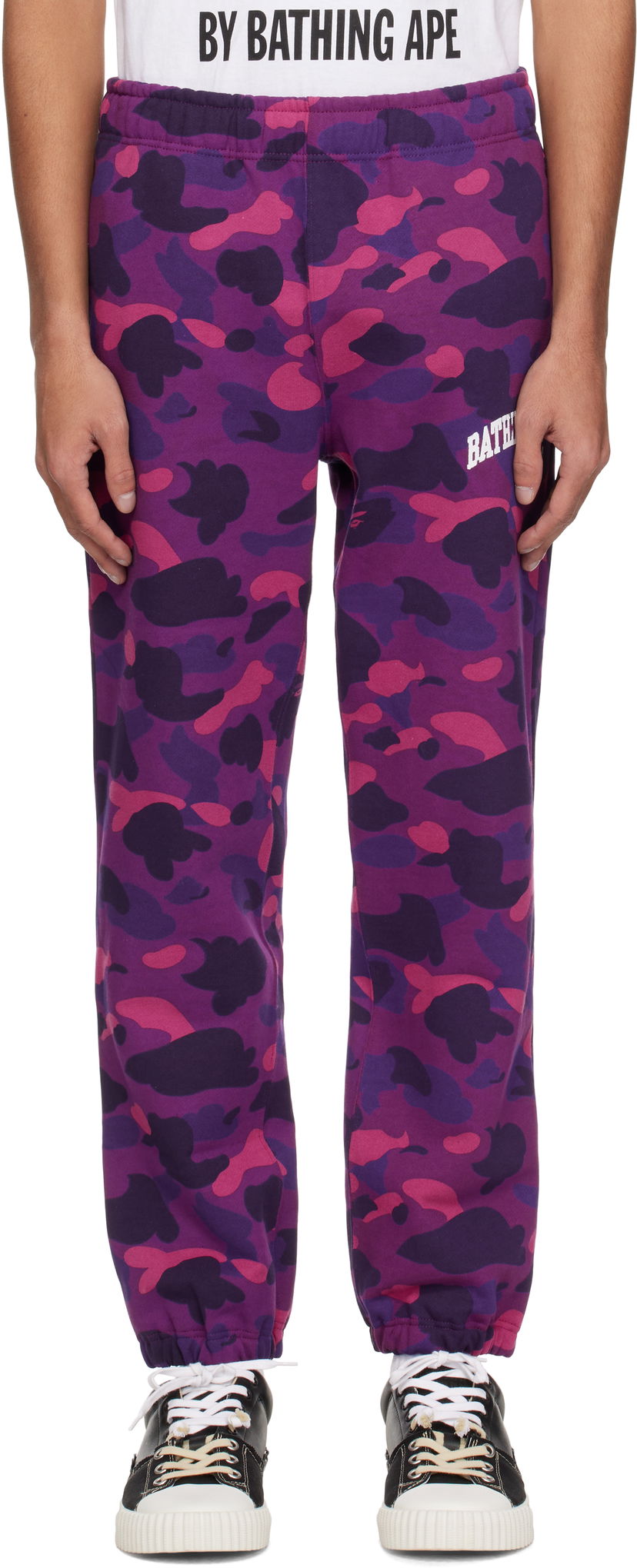 Joggingbukser BAPE BAPE Camo Sweatpants Lilla | 001PTK801009M