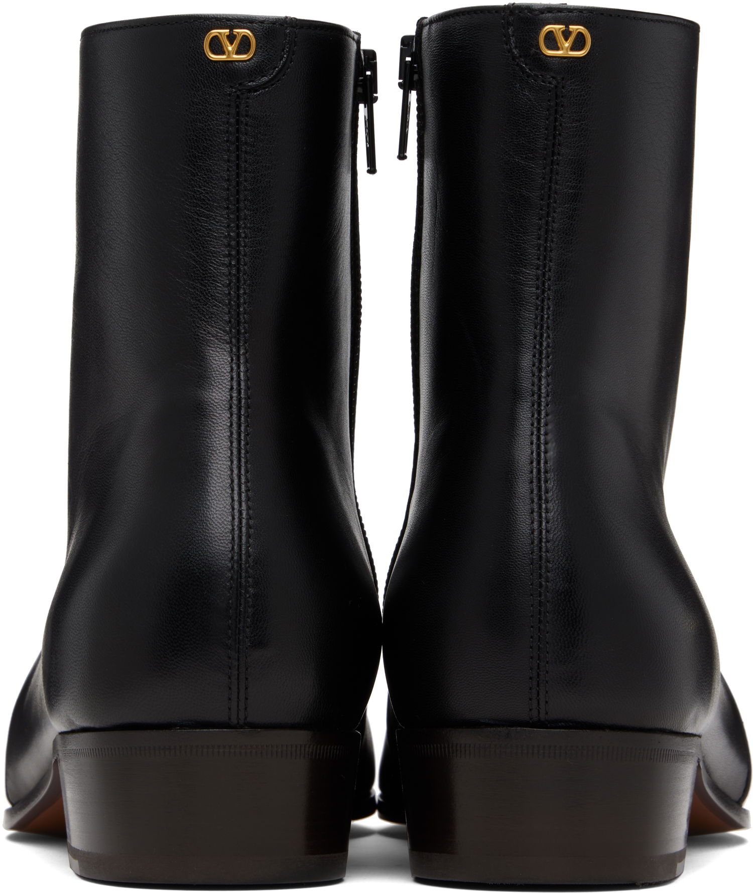 Sneakers og sko Valentino Valentino Garavani Pat Ankle Boots Sort | 7Y2S0K02DQX, 1