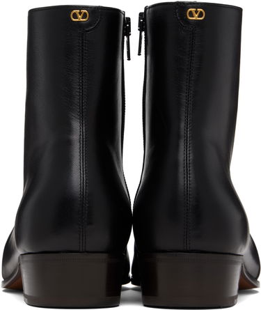 Sneakers og sko Valentino Valentino Garavani Pat Ankle Boots Sort | 7Y2S0K02DQX, 1