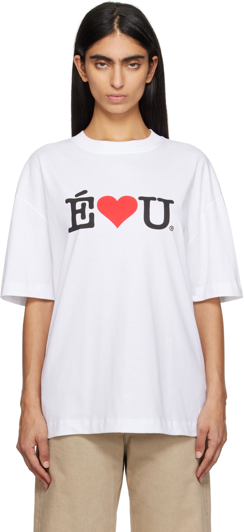 T-shirt Études Études 'ÉLU' Relax T-Shirt Hvid | H24MMTSH138-00