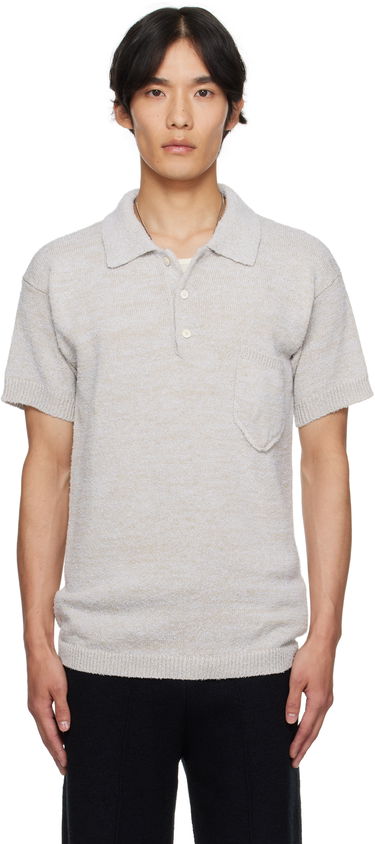 Polo skjorte Maison Margiela Maison Margiela Patch Pocket Knit Polo Beige | S50GL0062 M13152, 0
