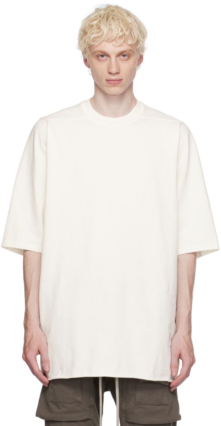 T-shirt Rick Owens DRKSHDW Jumbo Hvid | DU02C5274 RIG, 0