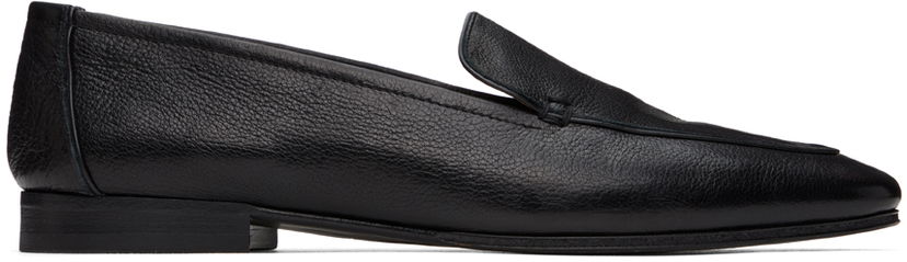 Tøj The Row The Row Adam Leather Loafers Sort | F1017-BFG15