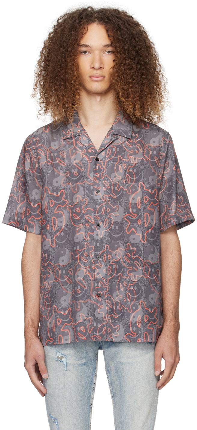 Skjorte Ksubi Yin Dollar Resort Shirt Grå | MPS24SH001