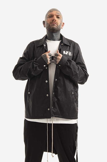 Vindjakke Rick Owens Snapfront Jacket Sort | DU01B7782.NDEP3, 0