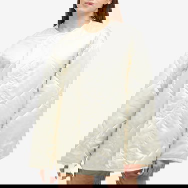 Puffer jakke JW Anderson Oversized Quilted Jacket Hvid | JK0374-PG1680-006, 2