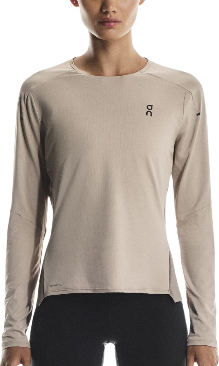T-shirt On Running Performance Long-Sleeve T-Shirt Beige | 1we10323153