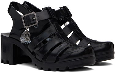 Jeans Moschino Moschino Jeans Jelly Heeled Sandals Sort | 3213 3289, 3