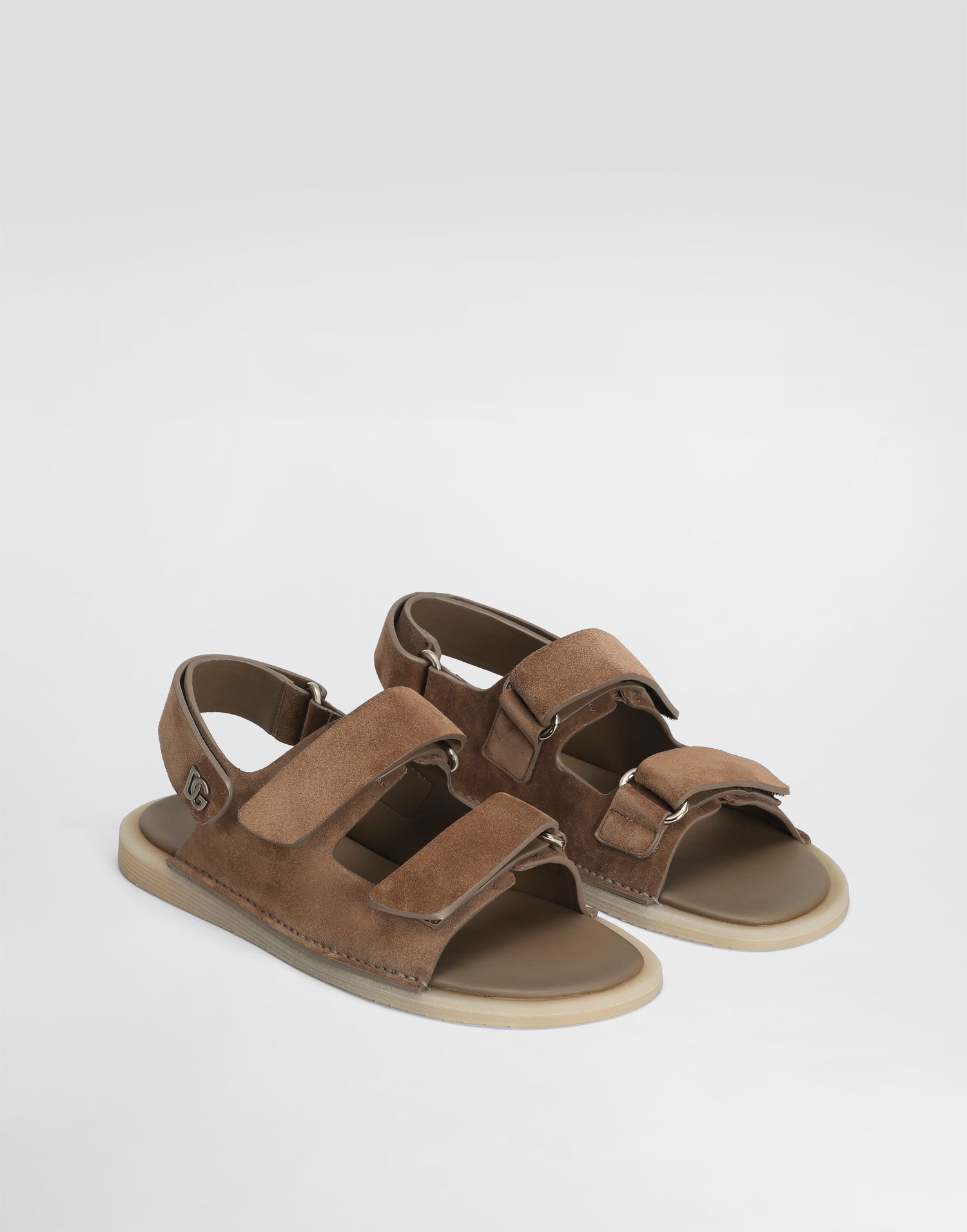 Tilbehør Dolce & Gabbana Dolce & Gabbana Suede Sandals Brun | A80492AT44180024, 1