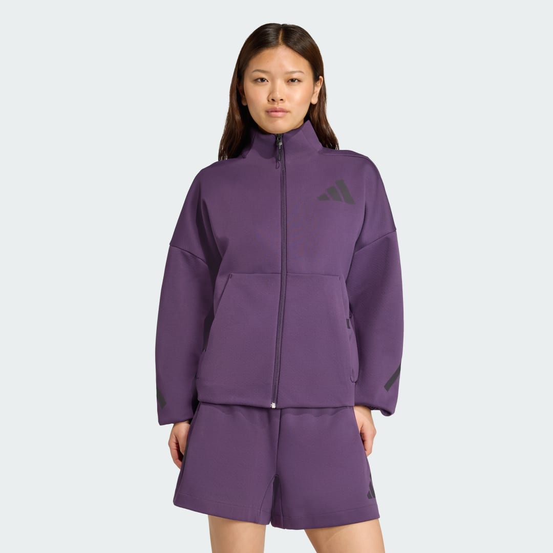 Jakke adidas Performance Z.N.E. Full-Zip Jacket Lilla | JW7780, 0