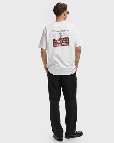 T-shirt Dickies Donut House T-Shirt Hvid | DK0A87QN0WH1, 2