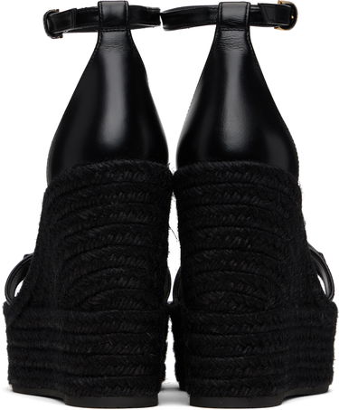 Sneakers og sko Versace Medusa '95 Leather Wedge Sandals Sort | 1014100_DVT2P, 1