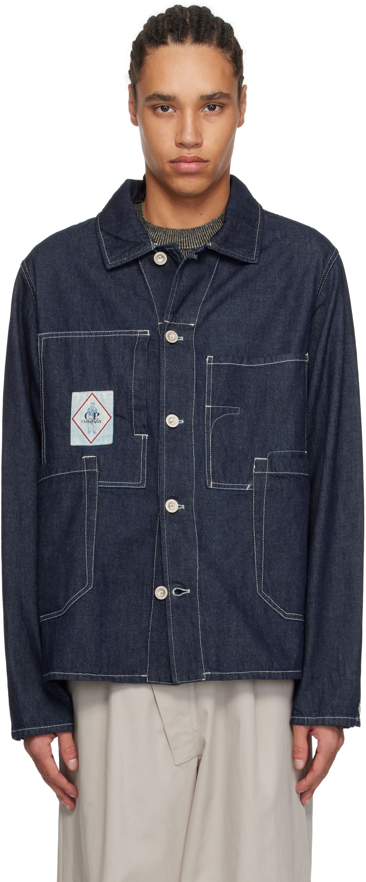 Jakke C.P. Company C.P. Company Denim Chore Jacket Blå | 18CMOW156A-110295W, 0