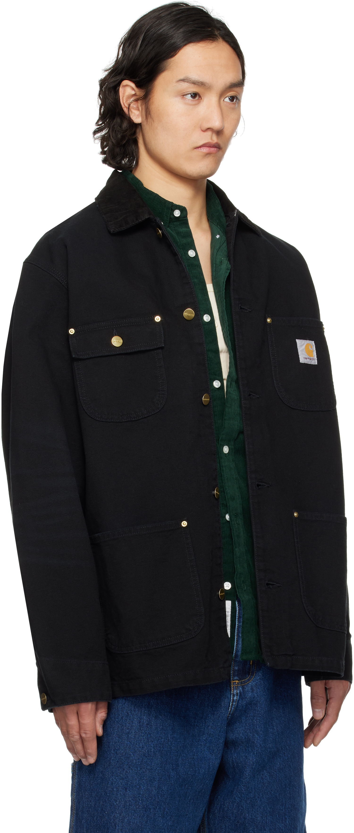Jakke Carhartt WIP Chore Coat Sort | I035281, 1