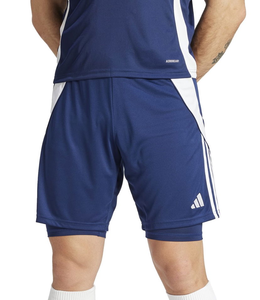 Shorts adidas Performance adidas TIRO24 TRSH2IN1 Mørkeblå | ir7488