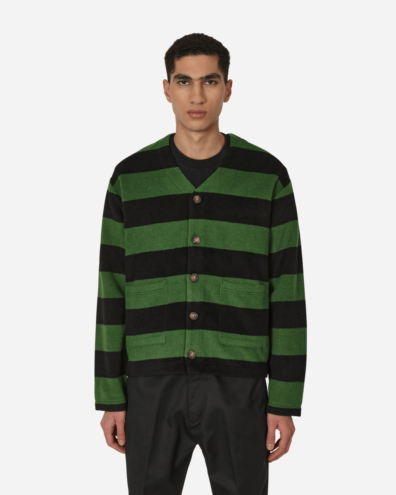 Sweater Pleasures Typo Cardigan Grøn | P22W014 GREEN, 1
