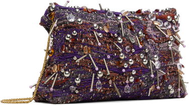 Håndtaske Dries Van Noten Dries Van Noten Embellished Envelope Clutch Bag Lilla | 251-011513-896, 2