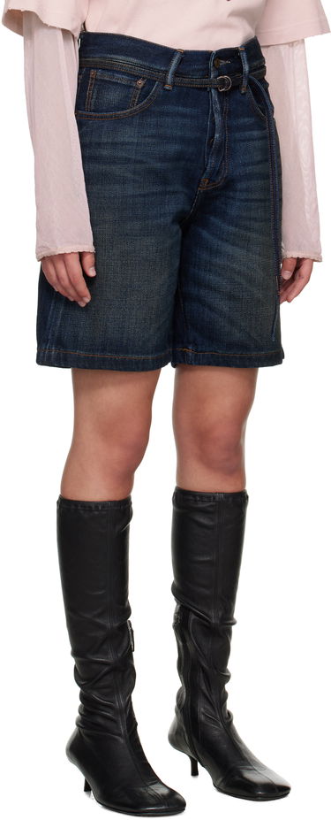 Shorts Acne Studios Acne Studios Loose Fit Denim Shorts Blå | CE0067-, 1