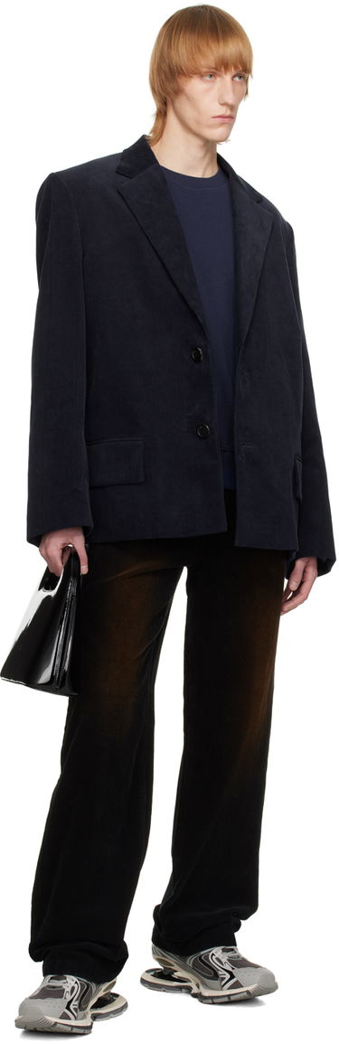 Sweater We11done Designer Basic Sweatshirt Blå | WD-TS3-22-798-U-NV, 3