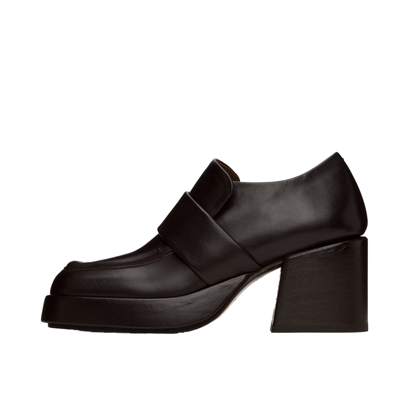 Sneakers og sko Marsèll Plattino Platform Leather Loafers Sort | MW7022 199