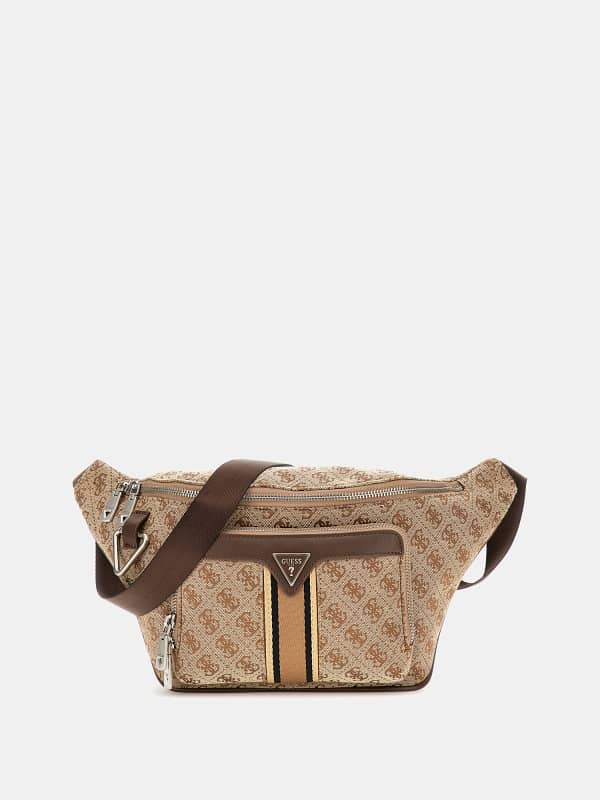 Taljetaske GUESS Logo Print Belt Bag Beige | HMMISTP5156, 0