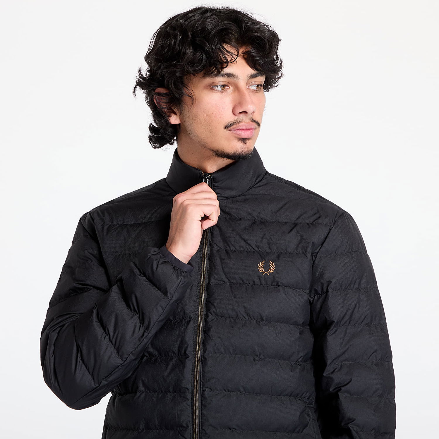 Puffer jakke Fred Perry Insulated Jacket Sort | J4564 102, 1