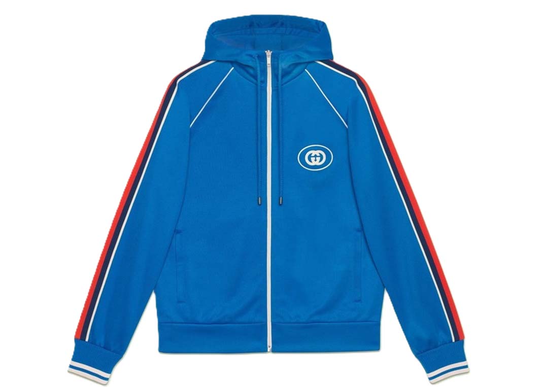 Jakke Gucci Logo Jacket Blue Blå | 703604 XJEES 4658, 0