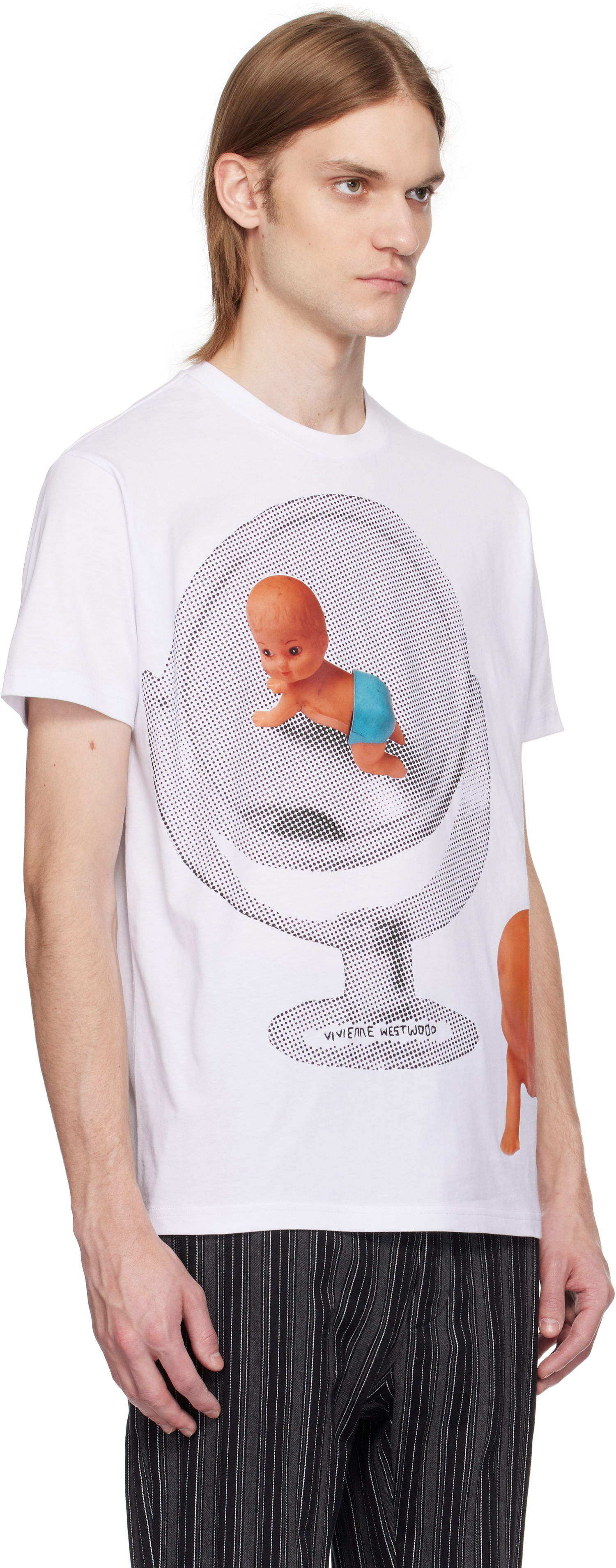 T-shirt Vivienne Westwood Vivienne Westwood Baby Classic T-Shirt Hvid | 3G01003E-J001M-, 1