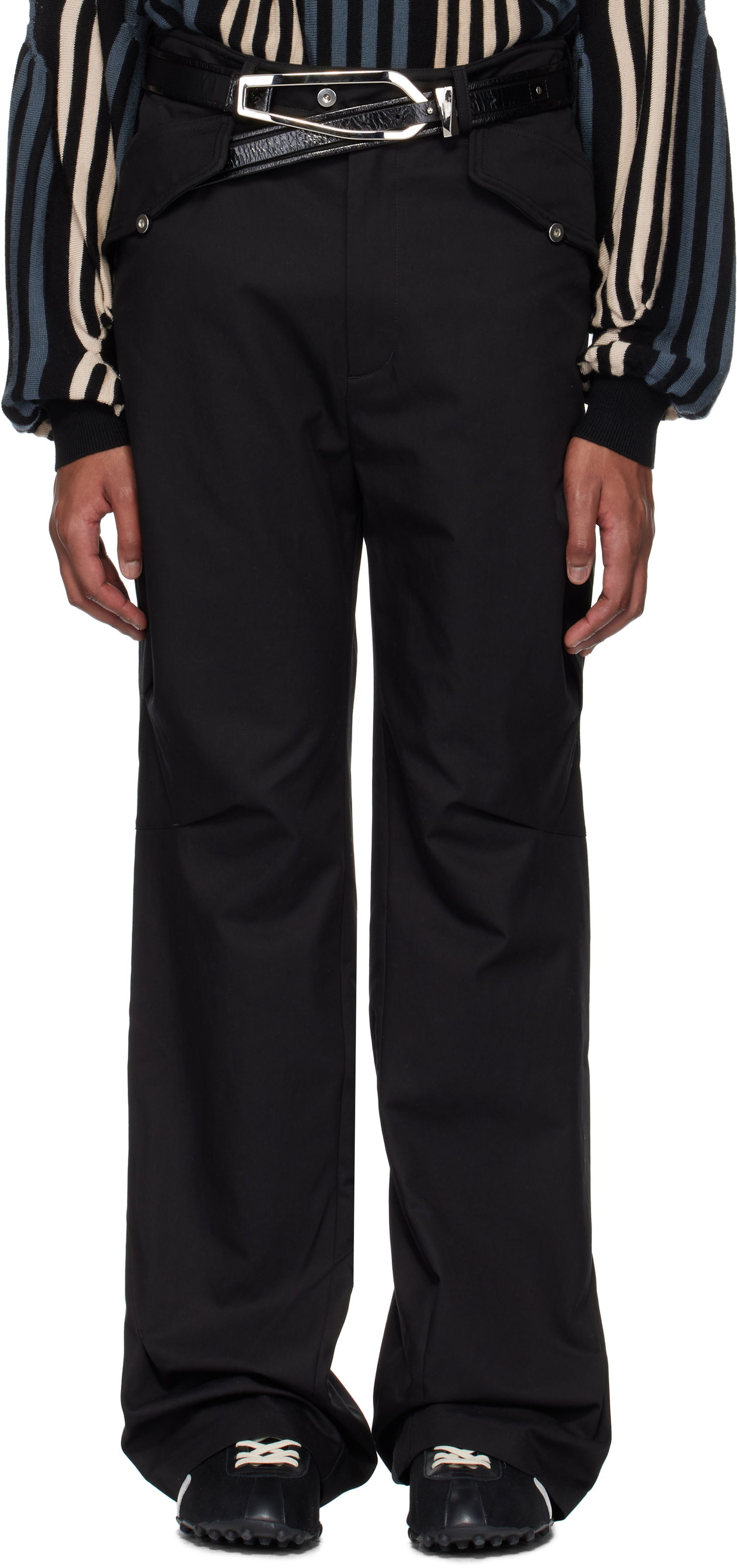 Bukser KIKO KOSTADINOV Kiko Kostadinov Alec K-Dart Trousers Sort | KKSS25T05-18, 0