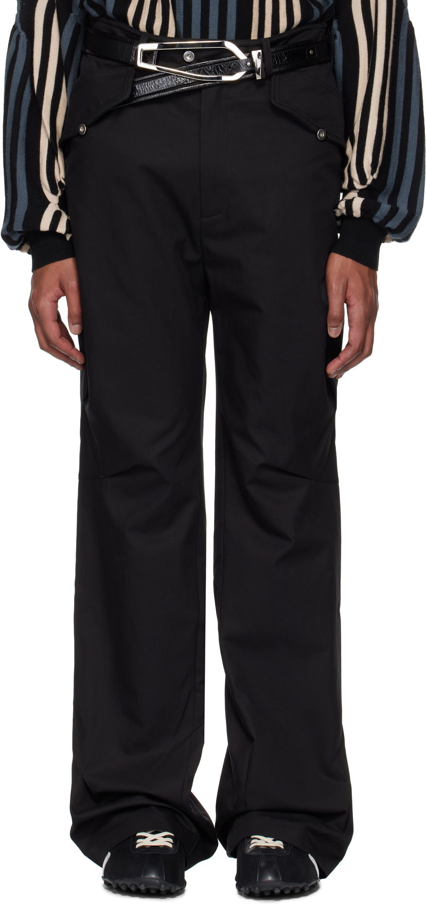 Bukser KIKO KOSTADINOV Kiko Kostadinov Alec K-Dart Trousers Sort | KKSS25T05-18