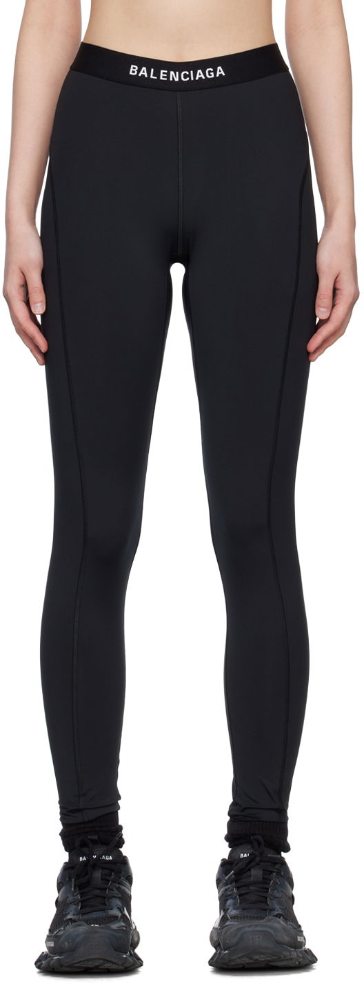Leggings Balenciaga Athletic Leggings Sort | 744202 4C3B2, 0