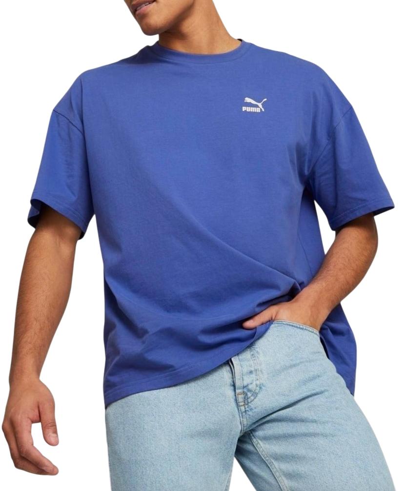 T-shirt Puma Classics Oversized T-Shirt Blå | 538070-092