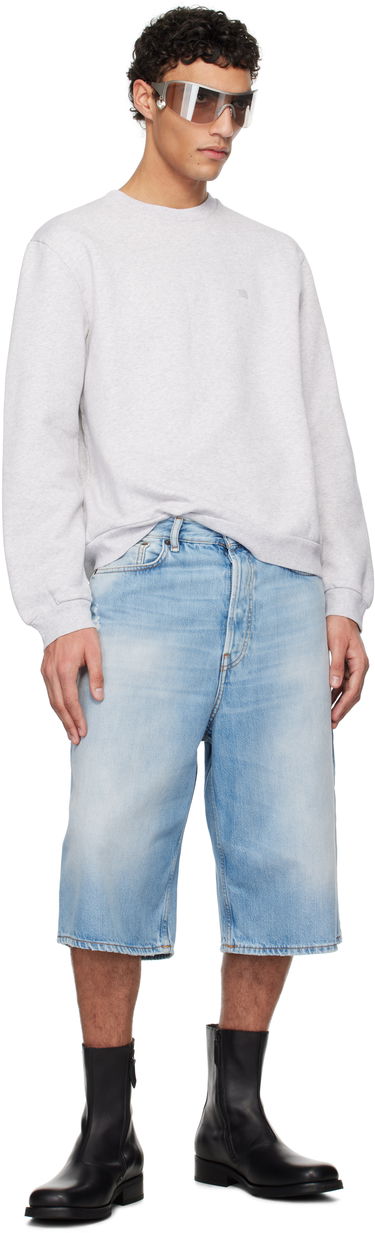 Sweater Acne Studios Acne Studios Crew Neck Fleece Sweatshirt Grå | CI0186-, 3