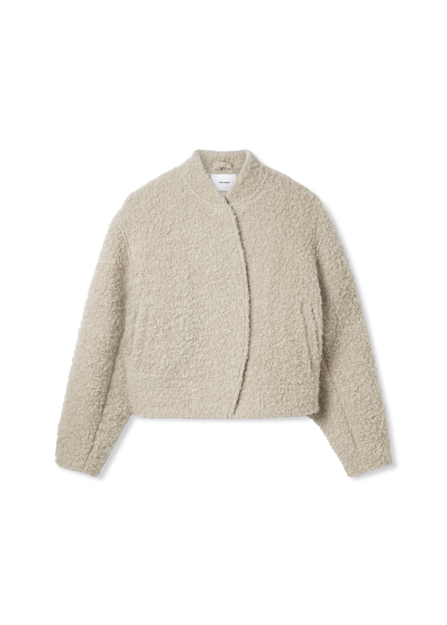 Bomberjakke AXEL ARIGATO Textured Cropped Jacket Beige | A3052001, 1