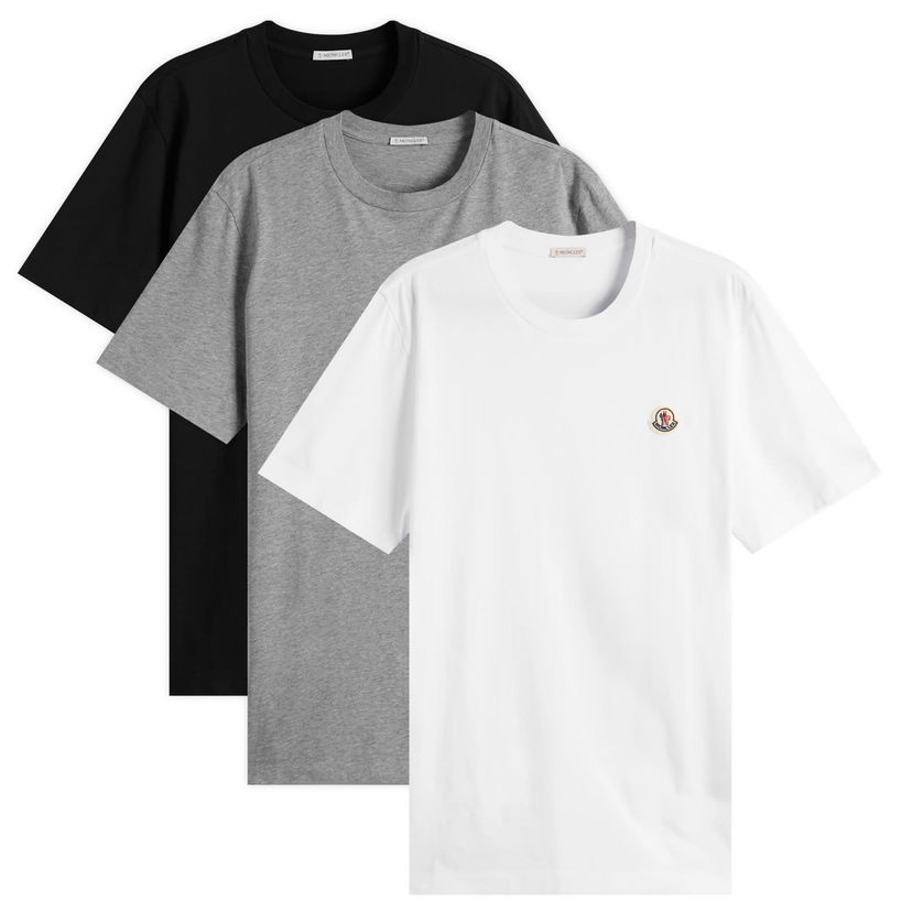 T-shirt Moncler 3-Pack Short Sleeve T-Shirts, Size Large Hvid | 8C000-33-829H8-3P1