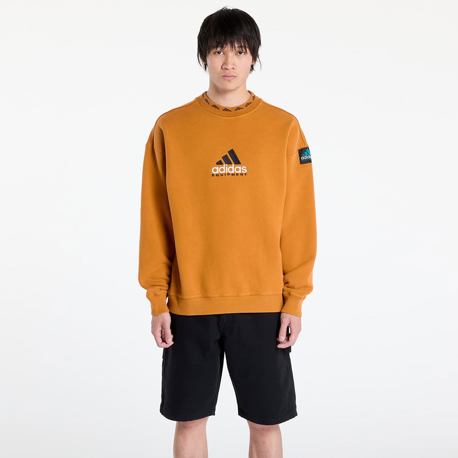 Sweatshirt adidas Originals EQT Wash Crewneck Sweatshirt Orange | JX1569, 0