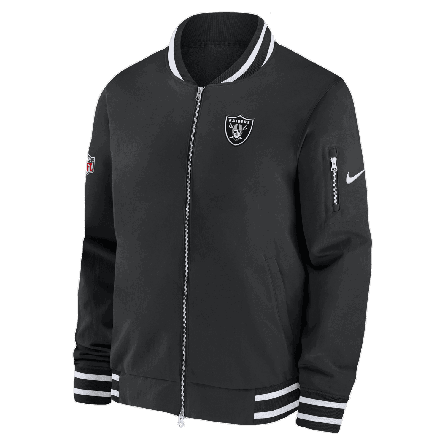 Bomberjakke Nike Coach NFL Las Vegas Raiders Bomber Sort | HF1044-010, 0