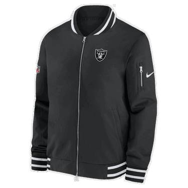 Bomberjakke Nike Coach NFL Las Vegas Raiders Bomber Sort | HF1044-010, 0