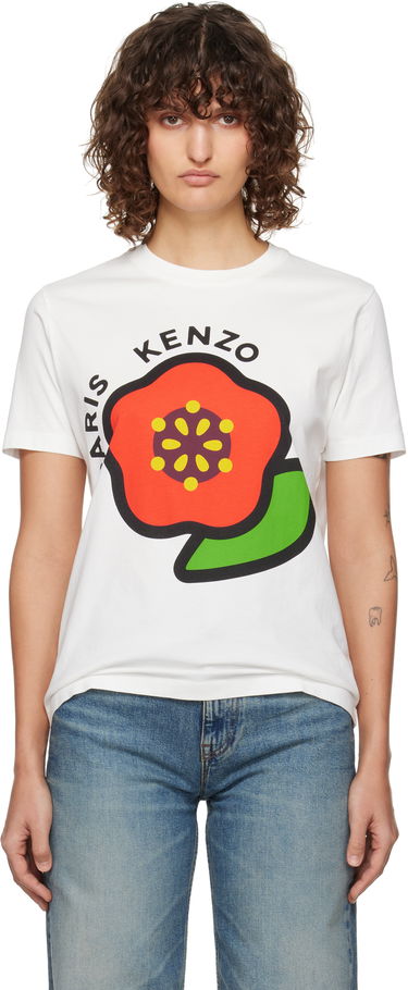 T-shirt KENZO Pop Flower Graphic Loose T-Shirt Hvid | FF52TS1684SO, 0