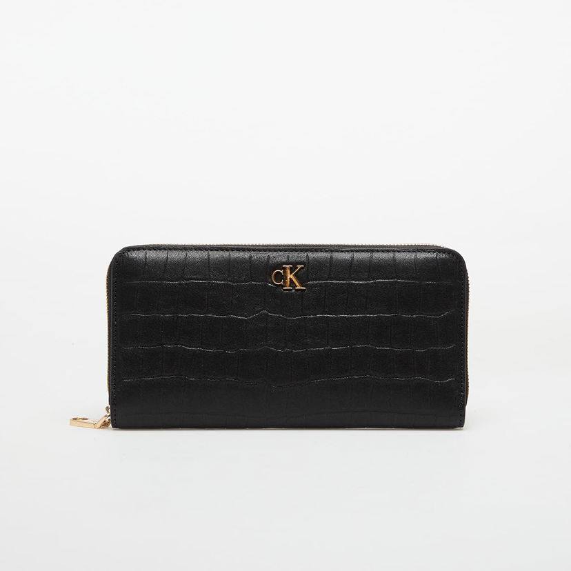 Tegnebog CALVIN KLEIN Calvin Klein Croc Long Zip Aro Wallet Sort | LV04F1096G UB1