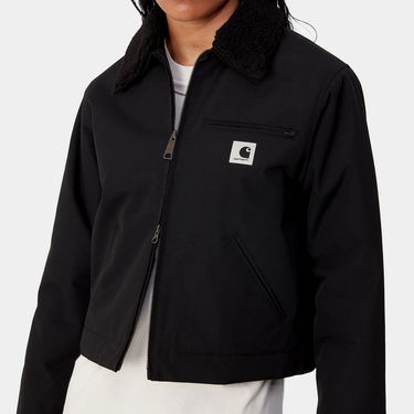 Bomberjakke Carhartt WIP Newkirk Black Jacket with Faux Fur Collar Sort | I033880_5, 3