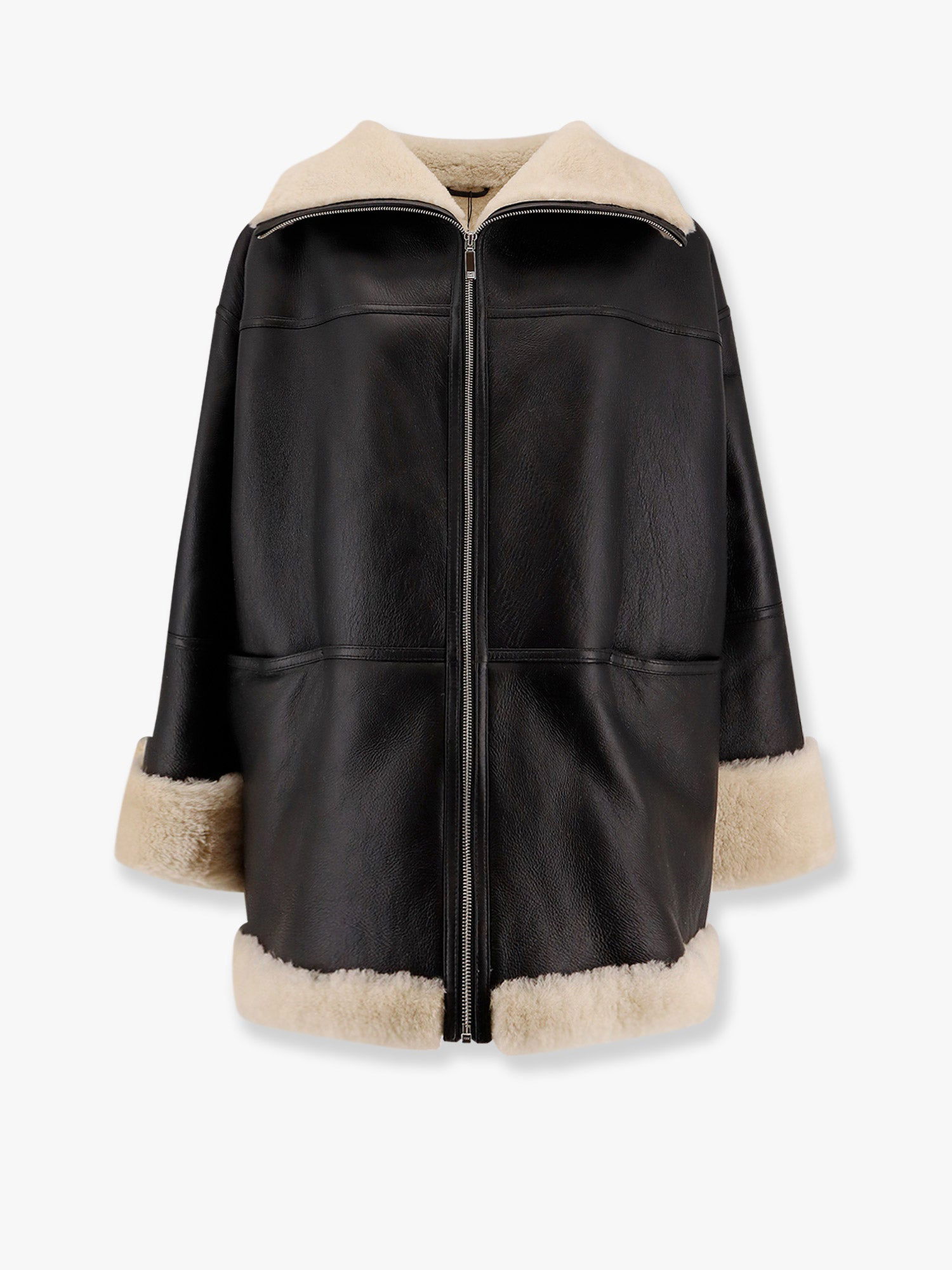 Bomberjakke TOTEME Suede and Shearling Jacket by Toteme Sort | 214122606913, 0