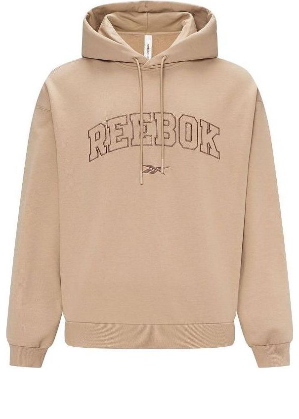 Sweatshirt Reebok Logo Hoodie Beige | 23FRC351UGK0