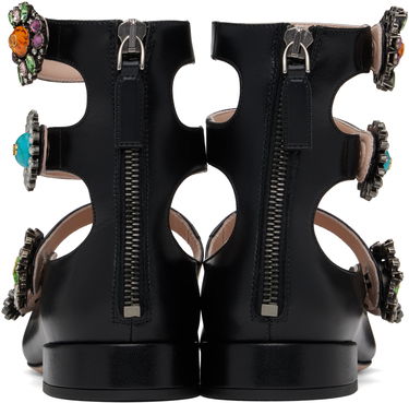 Sneakers og sko Valentino Valentino Garavani Preshoes Ballerinas with Crystal Embellishments Sort | 6W2S0LL9DHS, 1