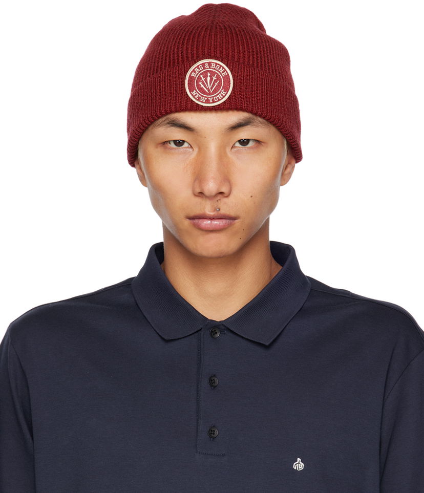 Beanie rag & bone Rag & Bone Charlie Beanie Rød | MJK22HS005BV05